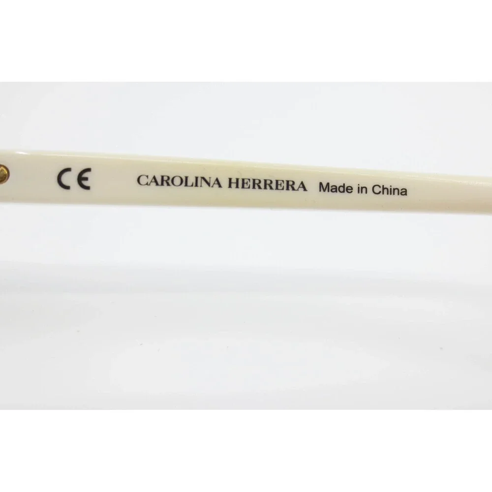 Carolina Herrera VHE896K Cat Eye Eyeglasses Black Cream 700Y 140mm Frames